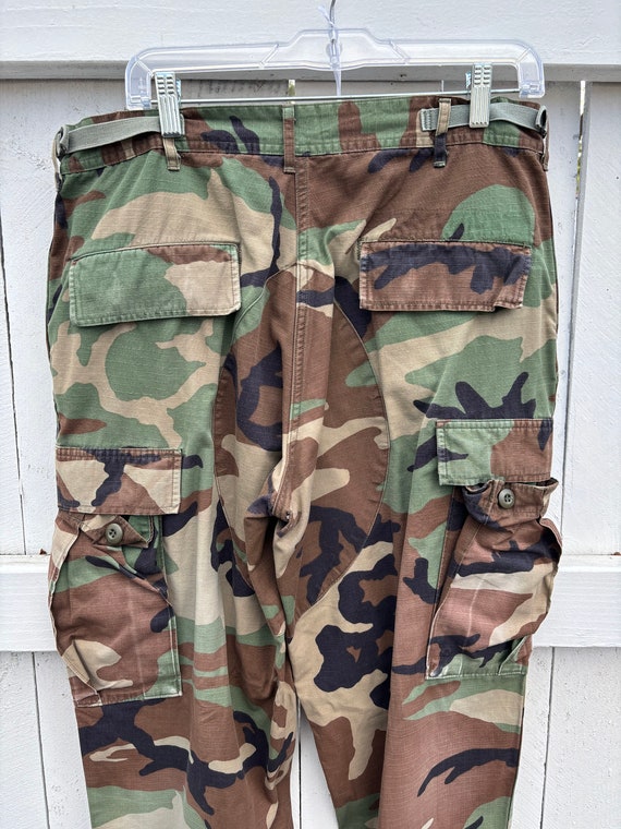 Vintage Official Camouflage Cargo Army Lants orig… - image 5