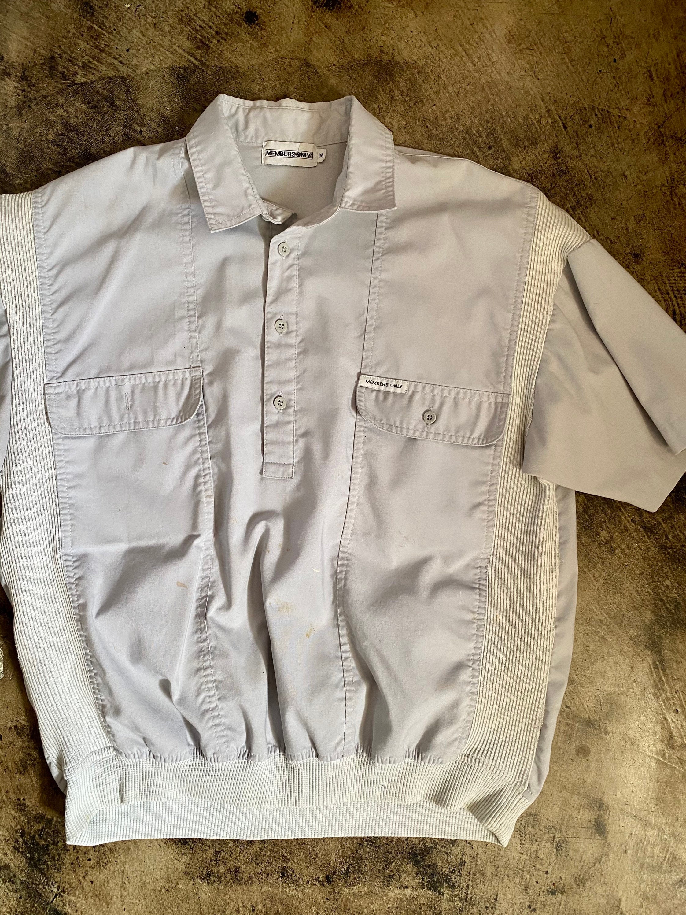 pullover shirt with collar and pocket