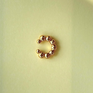 Bubbles Ear Cuff, Gold Ear Cuff, Ear Cuff no piercing, Ear Cuff Earrings, No piercing Ear Cuff, Ear Cuff Earring, Ear Cuff Unisex