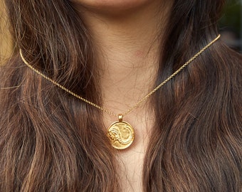 Virgo Zodiac Sign Necklace Zodiac Virgo Necklace Gold Virgo Sign Pendant Astrology Birthday Gift Virgo