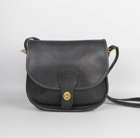 vintage coach black crossbody bag