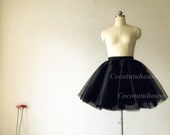 Jupe en tulle noir Jupe en tulle super bouffante Jupe Tulle femme Jupe courte TUTU Sous jupe robe de mariee Demoiselle dhonneur Cadeau de Saint Valentin Etsy France