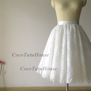 Fancy White Lace Tulle Skirt Petticoat Underskirt for Wedding Dress/Bridesmaid Short Blush Pink Tulle Skirt/Bachelorette TuTu