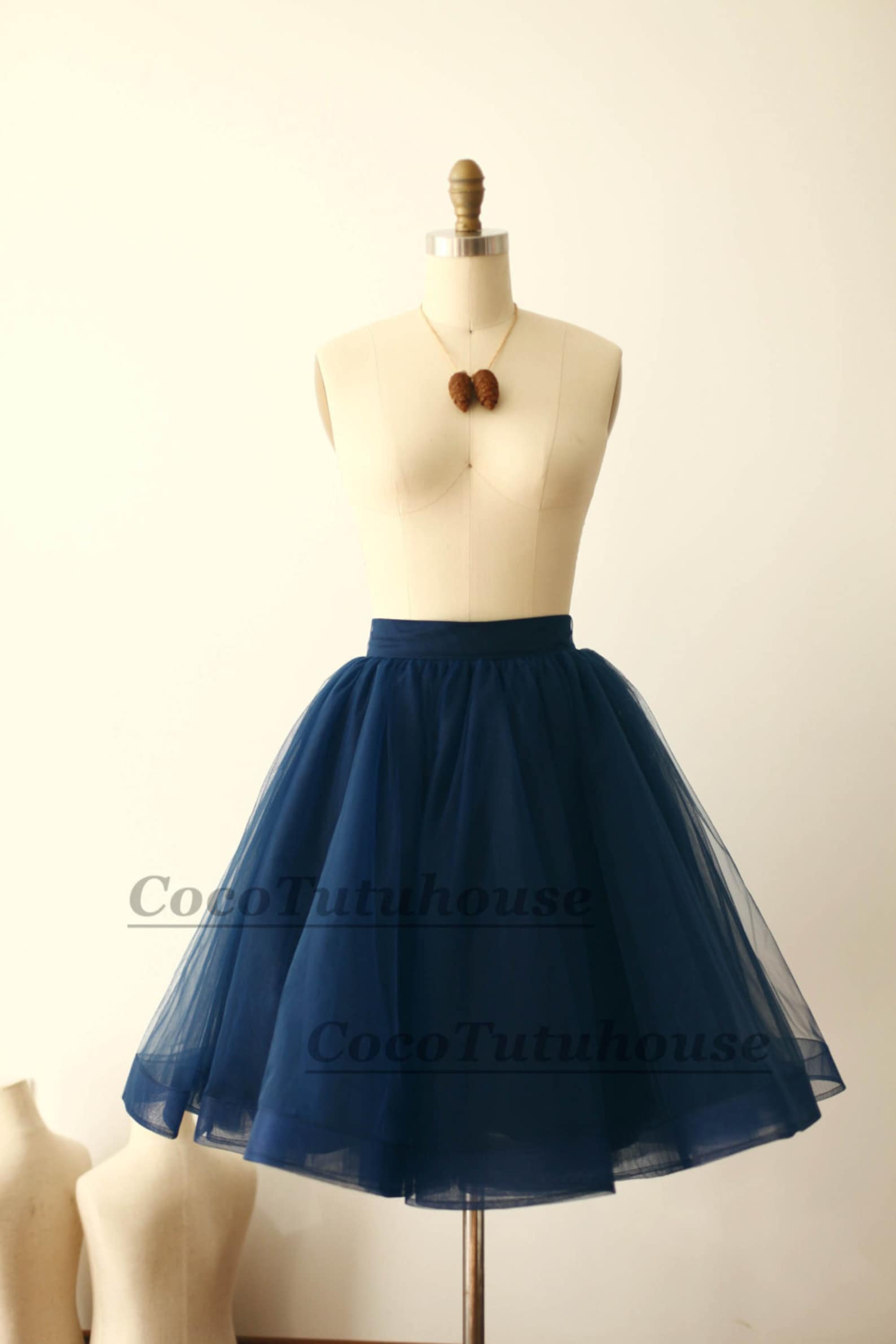 Navy Blue Tulle Skirt/horse Hair Tulle Skirt/women Tulle Etsy
