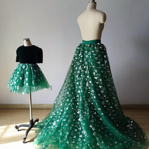 Weihnachtsrock /Cosplay/Weihnachtskostüm/Weihnachtsdekoration/Cape/Überlappung/Weihnachtsbaumrock/Mädchenkleid/Halloweenkleid/