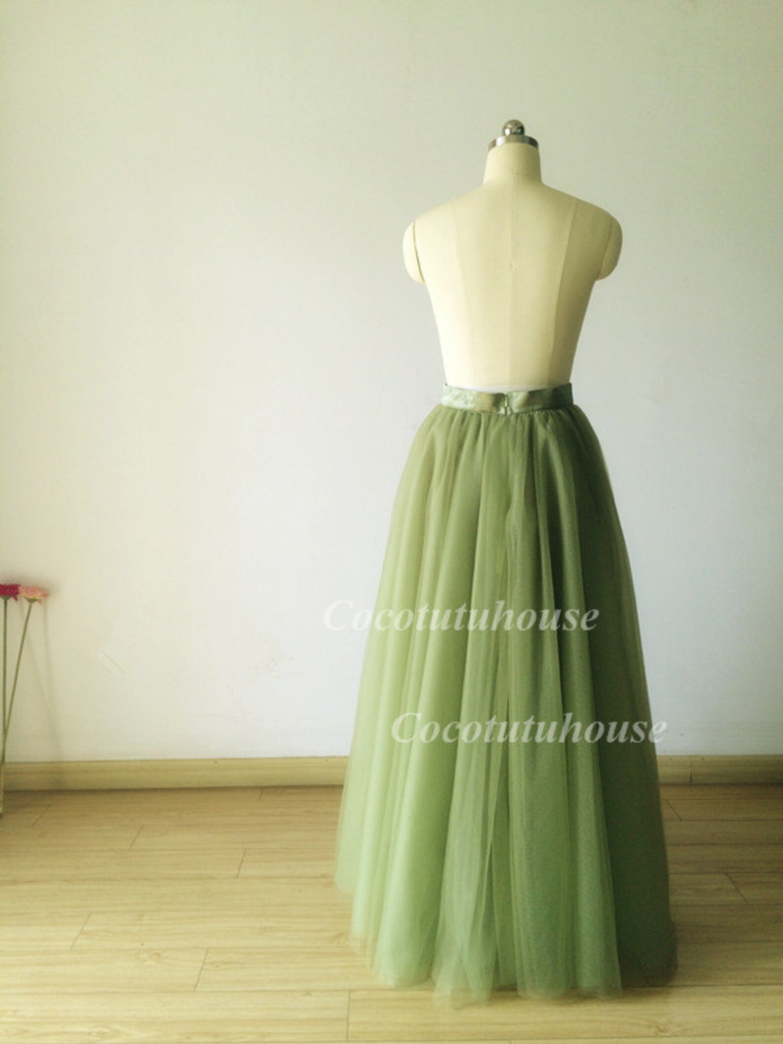 Tulle Skirt Olive