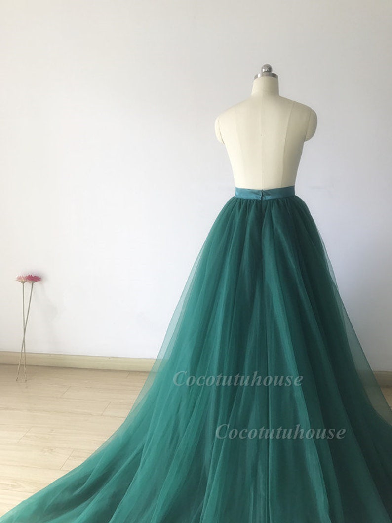 maxi skirt emerald green