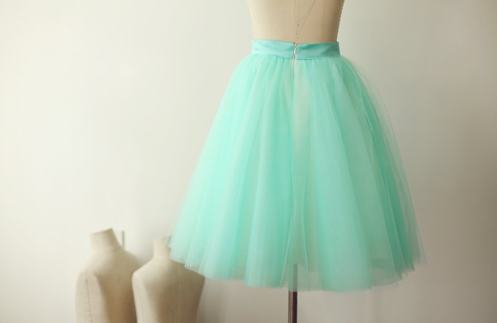 Mint Tulle Skirt/women Tulle Skirt/ Women Tulle Skirt/ Short Etsy