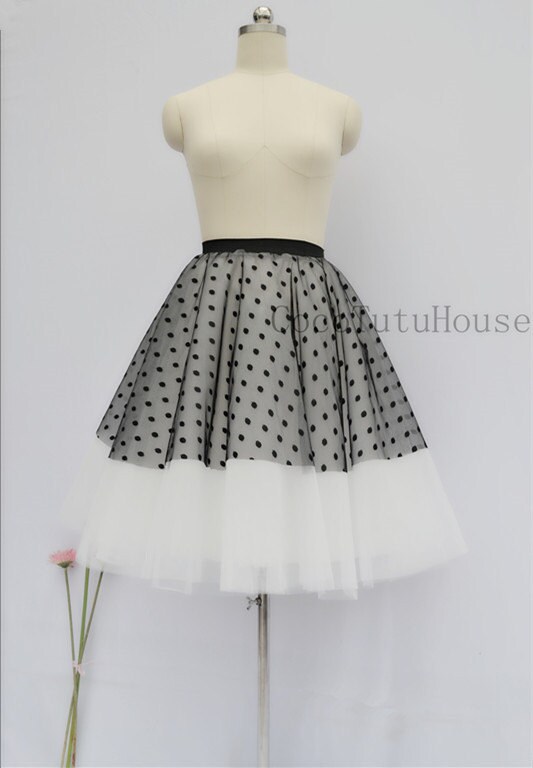 tulle skirt polka dot