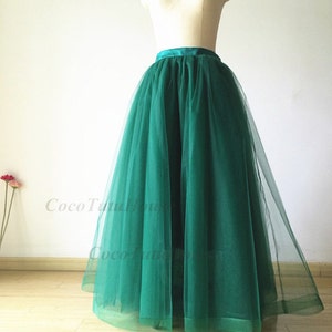 Emerald Green Maxi Tulle Skirt /adult Women Horsehair Tulle - Etsy