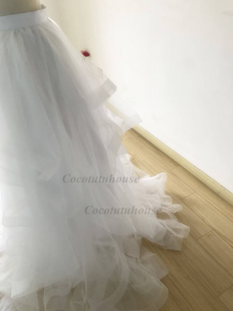 cascading tulle skirt