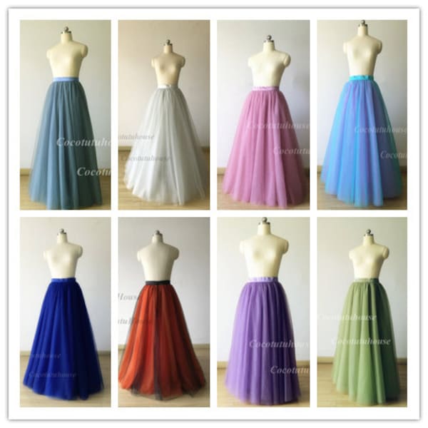 Hot sale Many Colors. Dusty Blue Tulle Skirt/Women Tulle skirt/Short Tulle skirt/Wedding Dress Underskirt/Bridesmaid/Bachelorette TuTu