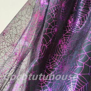 Halloween Purple Pumpkin Witch Spider Web Skull Skirt /Cosplay/Halloween Costume/Halloween Decoration/Cape/Overlap/Floor Length Tulle Skirt