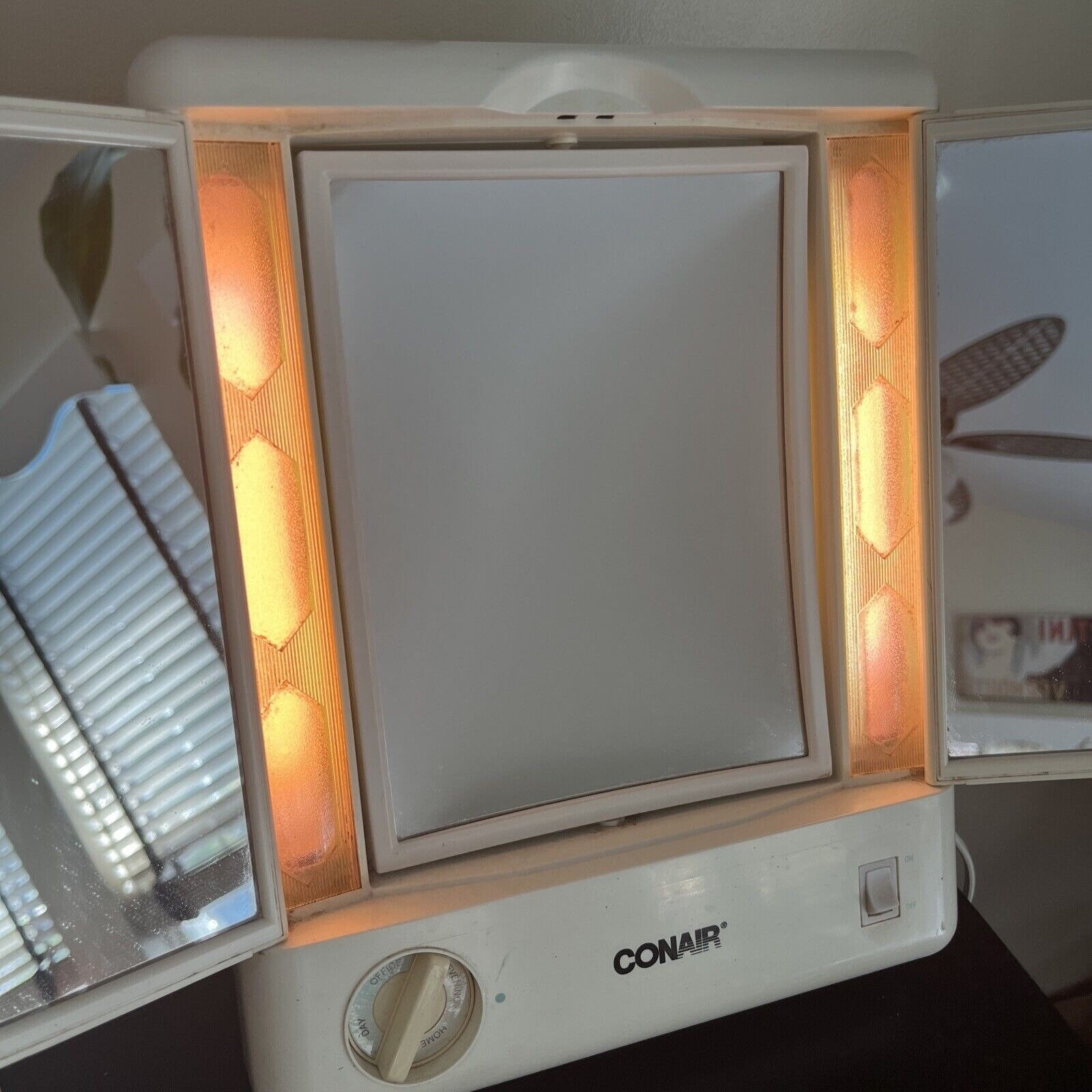 Vintage Conair Lighted Makeup Mirror Vanity 3 Way and Etsy