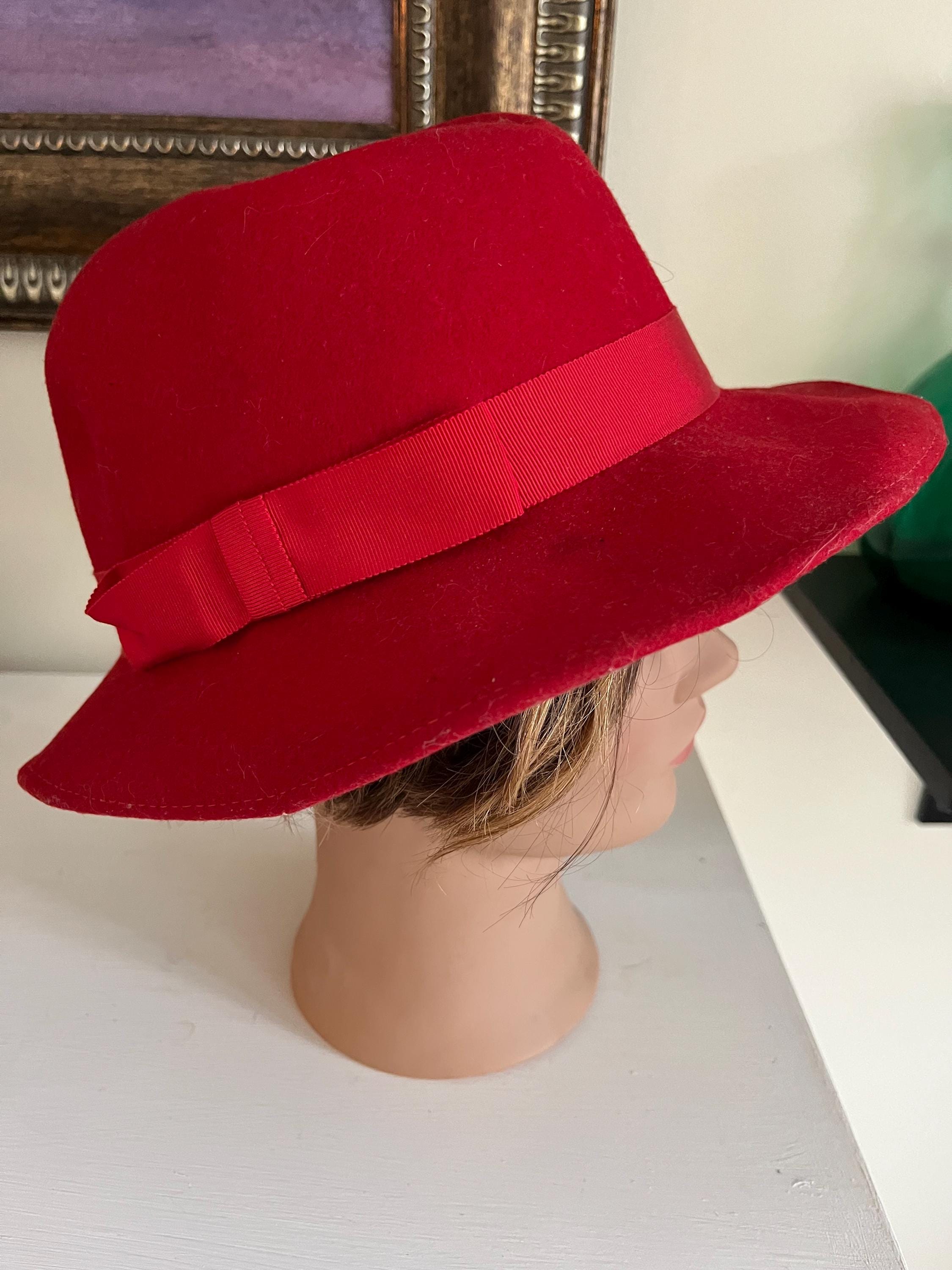 Vintage Women\'s Burberry Wool Fedora Style Hat Size S from England Burberry Hat for women | Buy / Sell Luxury accessories for  main image 4