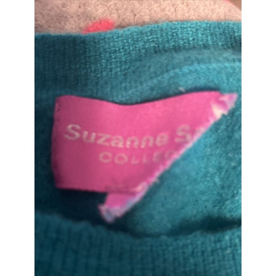 100% Cashmere Sweater Suzanne Somers Turquoise Bl… - image 4