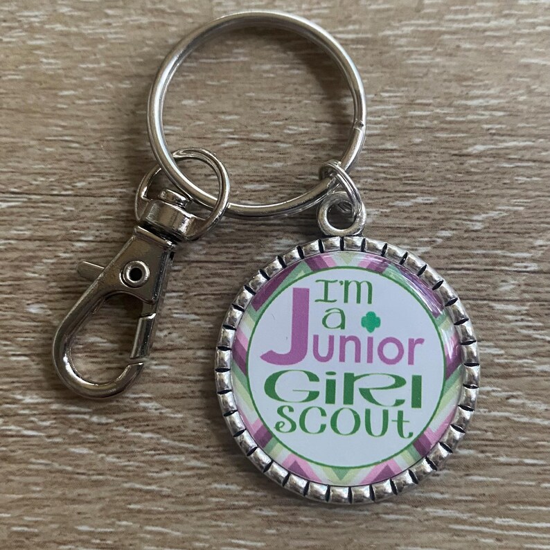 Collier pendentif scoute junior étiquette de sac, breloque personnalisée, cadeau de transition des troupes image 6