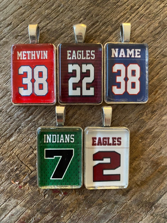 Team Number And Name Charm Pendant Team Number And Name Charm Pendant