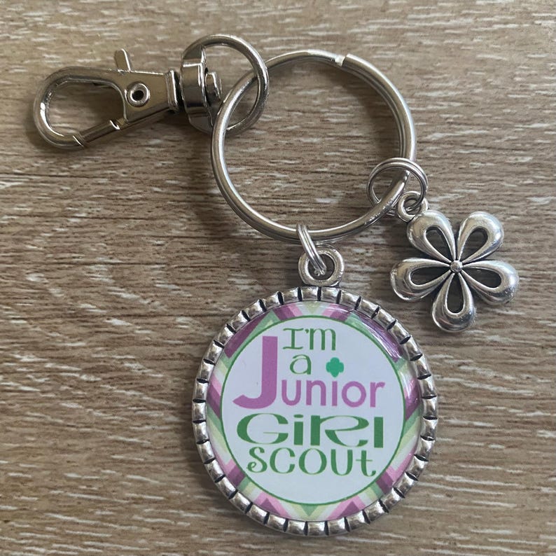 Collier pendentif scoute junior étiquette de sac, breloque personnalisée, cadeau de transition des troupes image 7