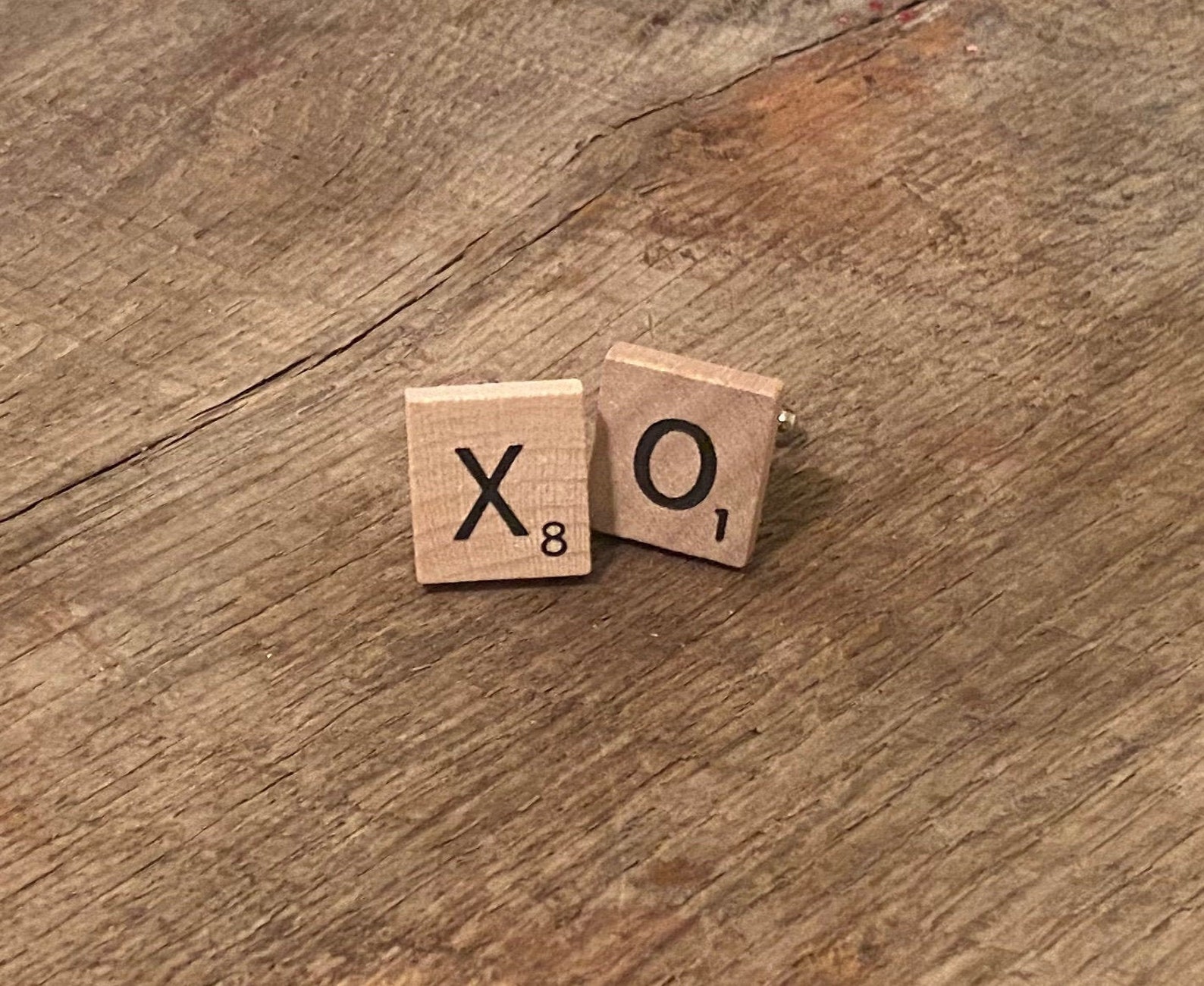 XO Hugs And Kisses Scrabble Tile Cuff Links XO Jewelry Etsy