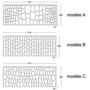 Sculpture murale en acier inoxydable formant une mosaïque modèle C image 5