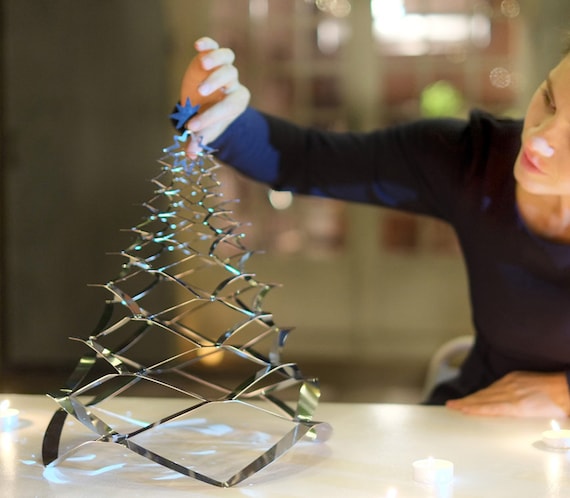Der Weihnachtsbaum einsetzbar in Edelstahl Durchmesser 33cm GRANN Kleinmodell