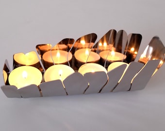 OPUS stainless steel folding candle holder