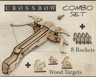 Mens  Gift, Crossbow DIY Kit With targets. Gift For Him, Father Gift, Husband Gift. DIY Crossbow, For men, Boyfriend Gift, Christmas Gift