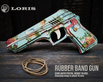 Christmas Gift, Rubber Band Gun For Girl. Gift For Her, Girlfriend Gift, Christmas Gift for Cool Girl, Coolest Ever Gift, Rubber Band Pistol