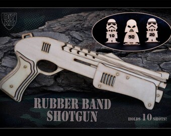 Gifts For Men, Star Wars Inspired Rubber Band Shotgun DIY Kit. Gift For Star Wars Fan, Gamer Brother, Geek , Star Wars, Gamer Boyfriend Gift