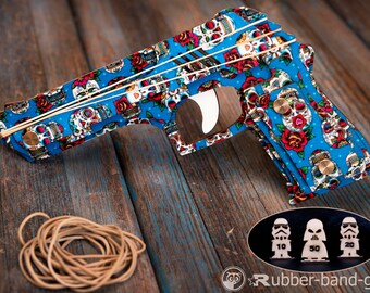 Christmas Gift Zombies targets Skulls Rubber Bands Gun 
