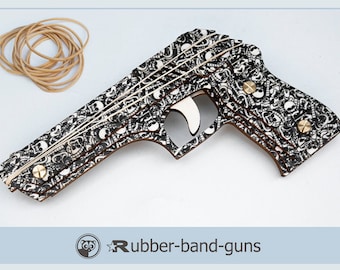 Men's Gift Skulls Rubber Bands Gun, Husband Gift, Rubber Band Gun. Men's Gift, Husband Gift, Boyfriend Gift ,Christmas Gift for Men