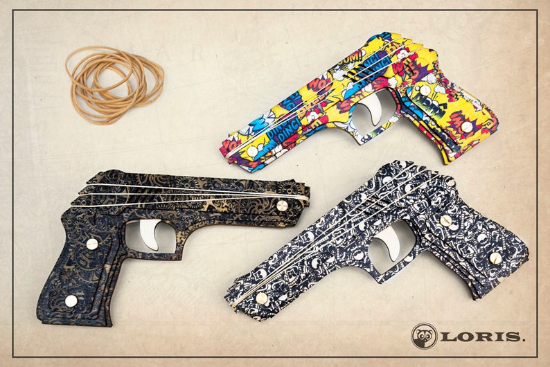 Christmas Gift, Rubber Band Gun. Gift For Boy