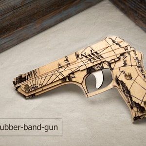 Christmas Gift for him, Rubber Band Pistol