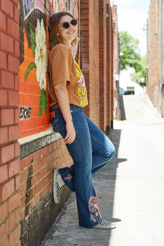 Hippie style jeans best sale