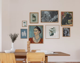 Printable Gallery Wall Bundle | Eclectic Colorful Art Prints | Living Room Digital Home Decor