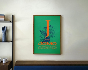 Colorful Typography Art Print: Bold Maximalist Quote, Retro Pop (Digital Download)