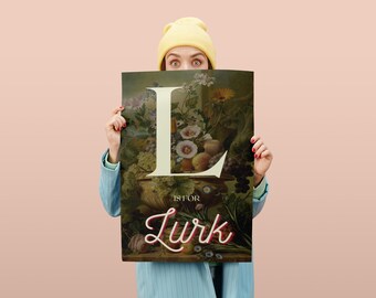 Bold Typography Art Print: Colorful Maximalist Quote (Digital Download)