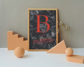 Bold Maximalist Typography Art Print, Motivational Quote (Digital Download)