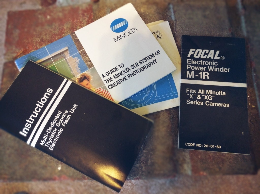 Minolta Camera Bag Vintage Minolta Camera X370 Faux Leather Case Etsy