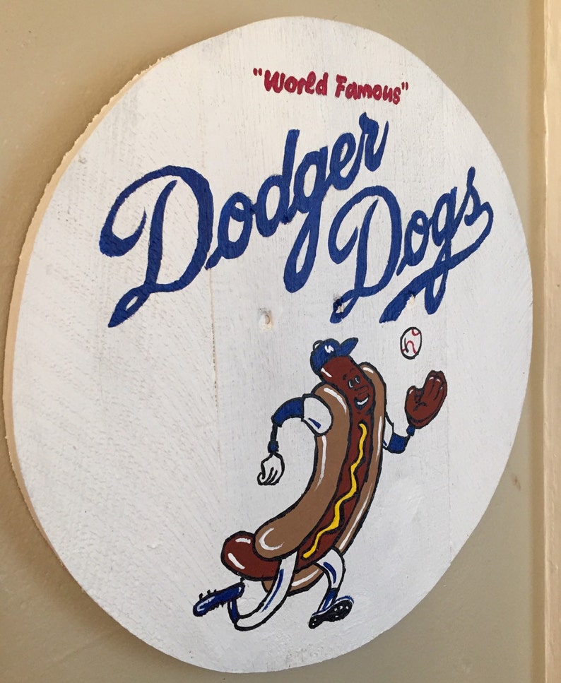 Stadium Series Dodgers Stadium dodger Dog Sign Etsy