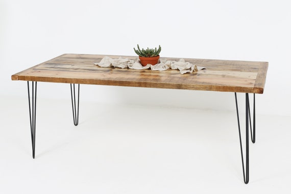 Rustikal Esstisch Esstisch aus Schönes Altholz und Stabile | Etsy