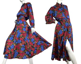 LIBERTY Vintage-Wollbluse & Rock-Set / Zweiteiler aus den 40er Jahren / Vintage-Zweiteiler / Goodwood / Hergestellt in England, Großbritannien