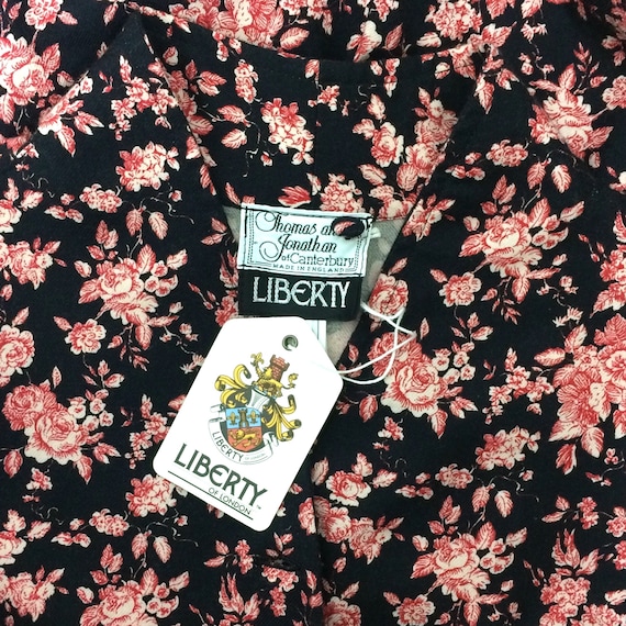 Liberty 1980s vintage Deco dress / 40s / 50s / Go… - image 10
