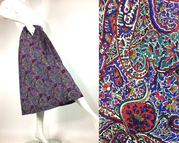 LIBERTY vintage 1980s bold paisley print wool ski… - image 2