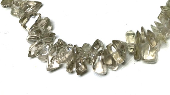 1950s vintage glass stones necklace / chain / 60s… - image 3
