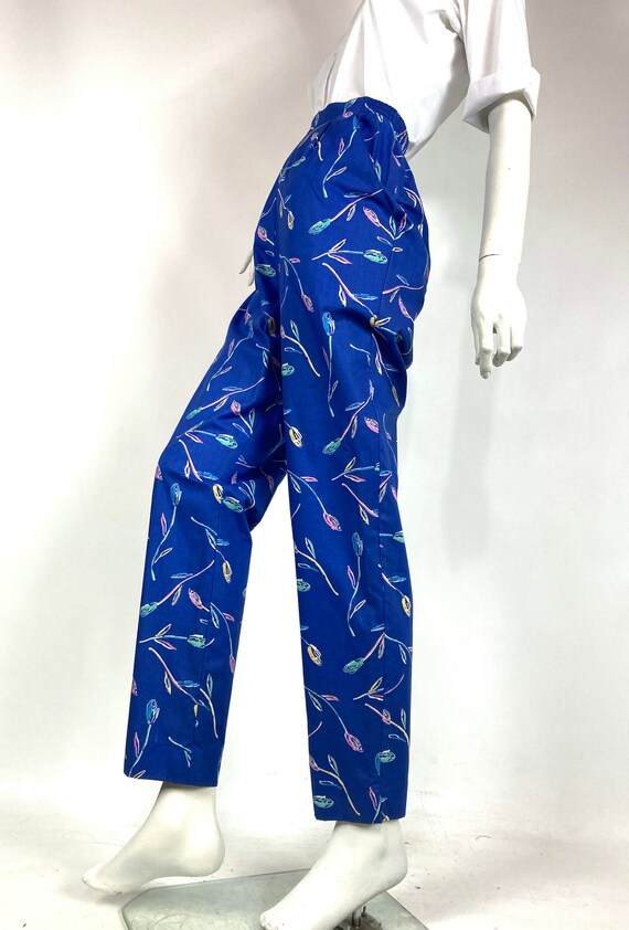 LIBERTY vintage 80s floral cotton trousers / 40s … - image 3