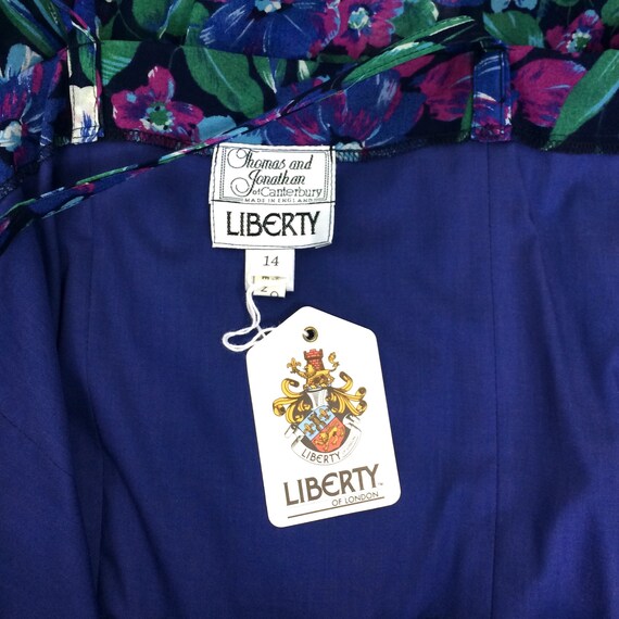 LIBERTY 80s vintage cotton gauze dress / jacket s… - image 10