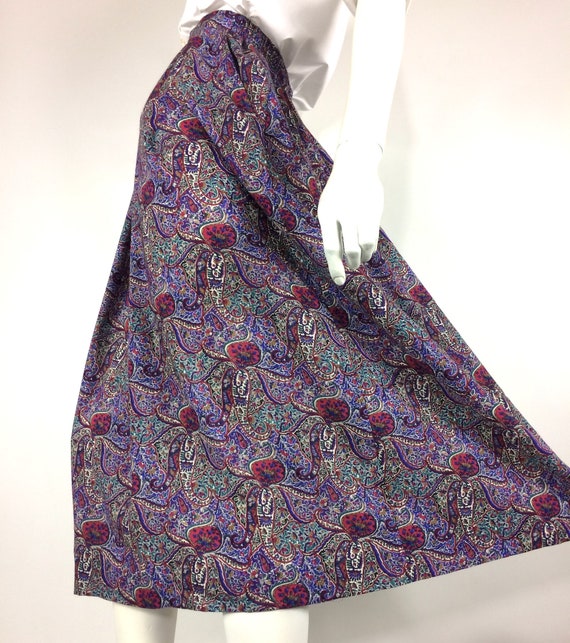 LIBERTY vintage 1980s bold paisley print wool ski… - image 1