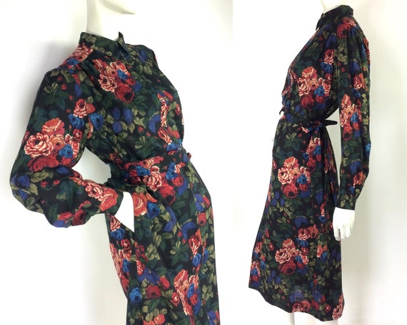 Liberty 1980s bold floral rose print LIBERTY shirt